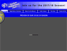 Tablet Screenshot of durhamphilharmonic.ca